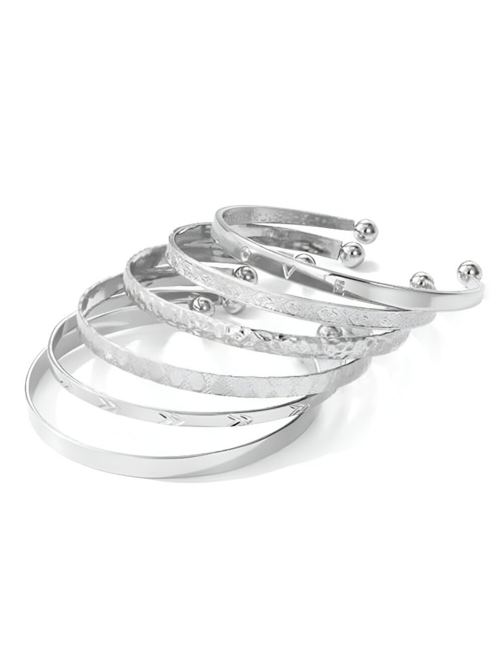 Gold Bangle Bracelets For Women, 14k Gold Plated Multi Layer Stackable